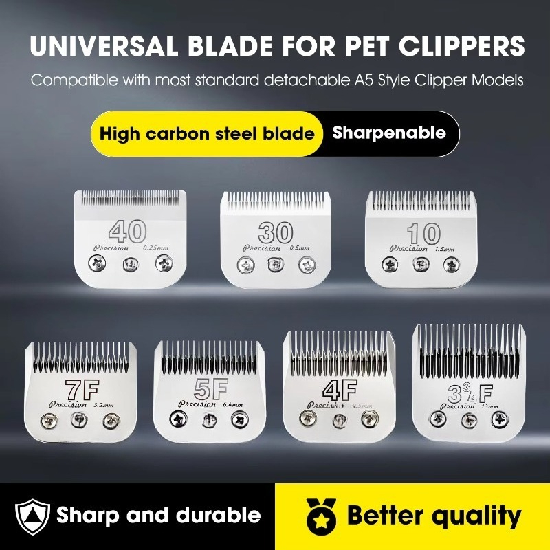 Dog Grooming Clippers - Lame per Tosatrice A5, Confezione da