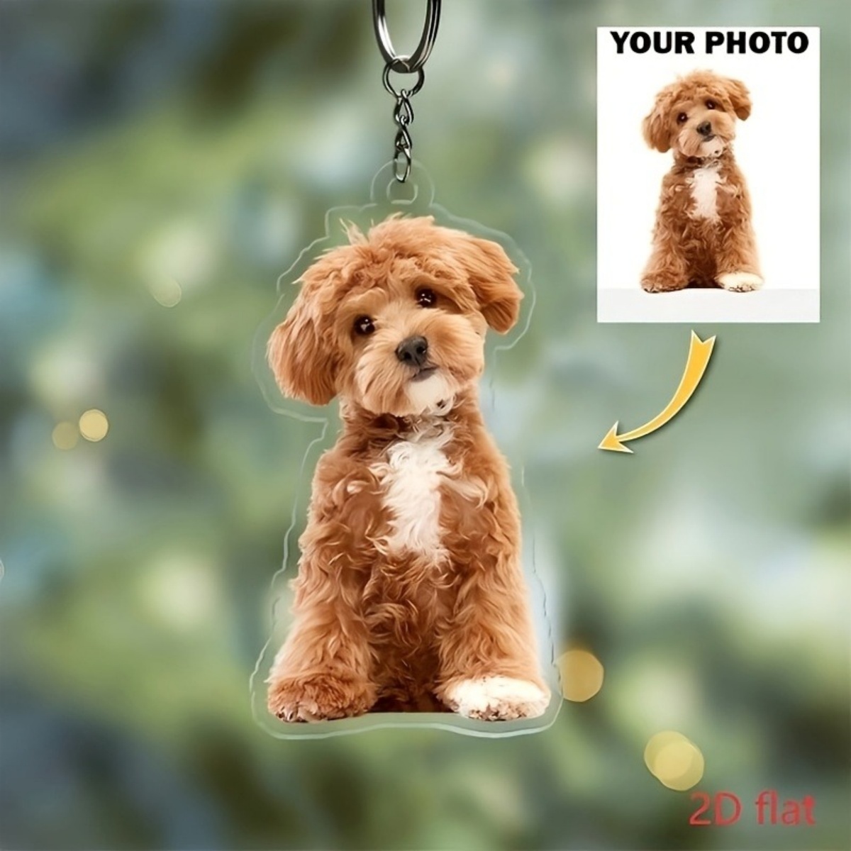 Pet Supplies Outlet - Portachiavi Personalizzato con Foto - Portachiavi