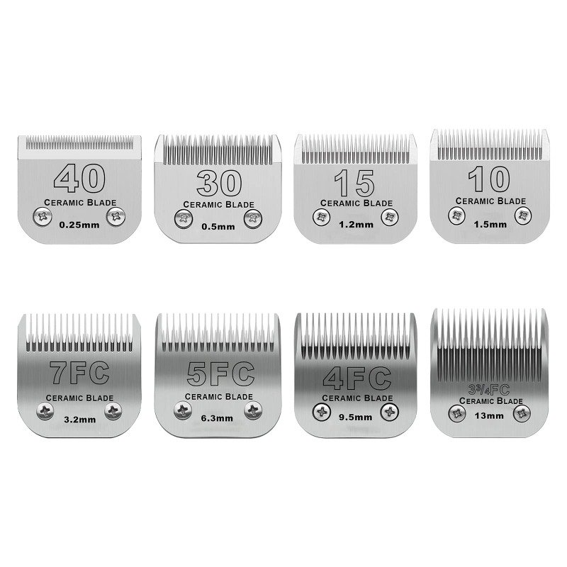 Dog Grooming Clippers - Lame in Ceramica Staccabili per Tosatrice