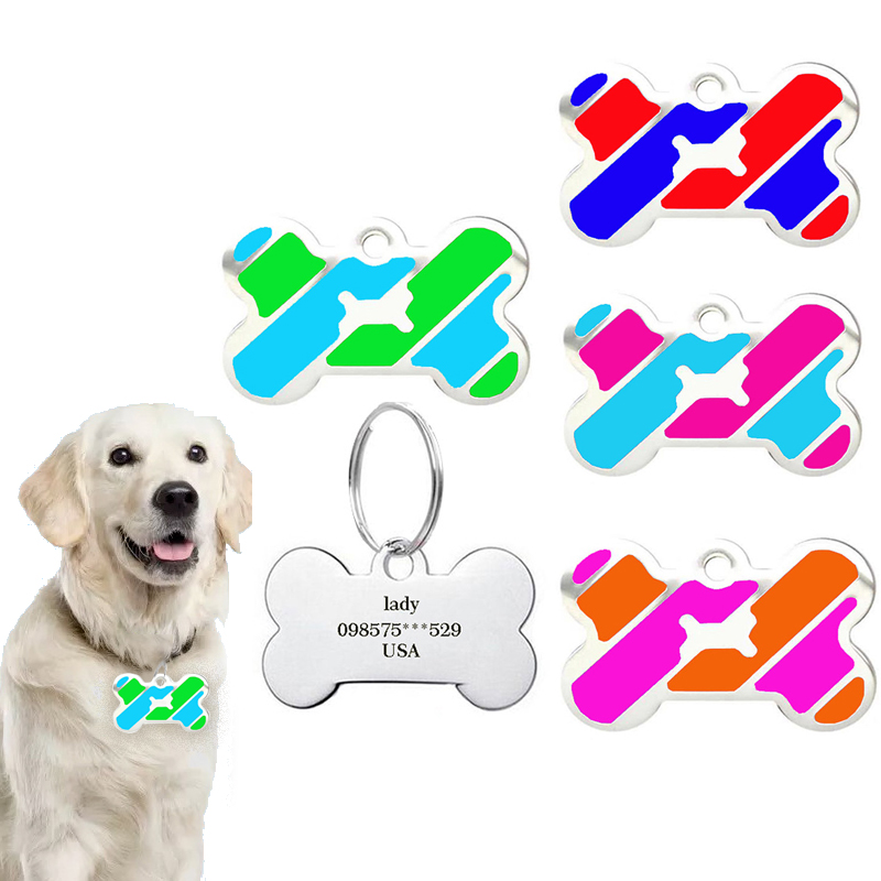 Pet Supplies List - Carta d'identità ossea personalizzata etichetta per