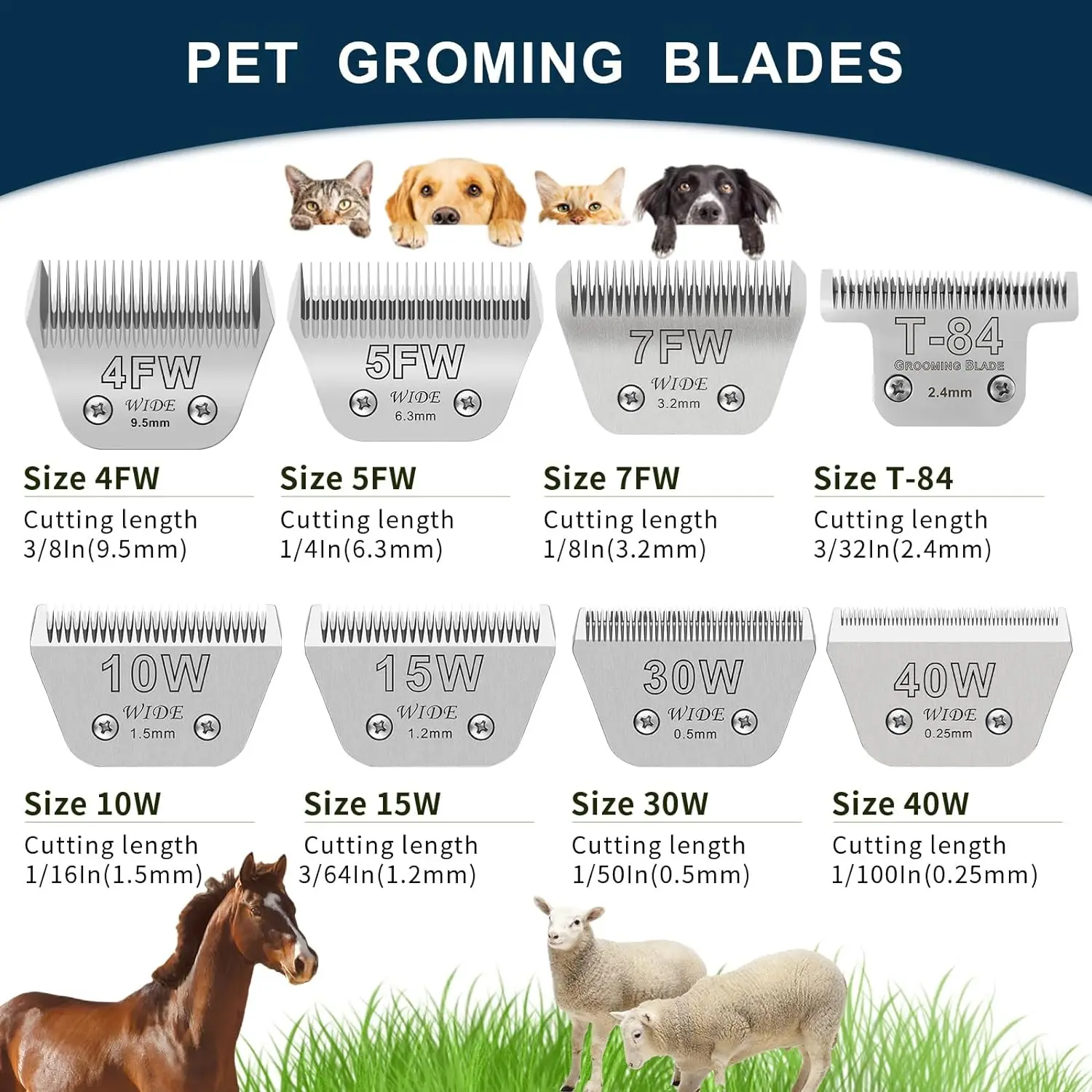 Lama larga staccabile per anim - Dog Grooming Clippers recensione e prezzo